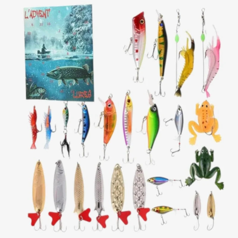 Fishing-Themed Advent Calendar with Organized Compartments | Perfect Indoor Gift for Fishing Enthusiasts 4