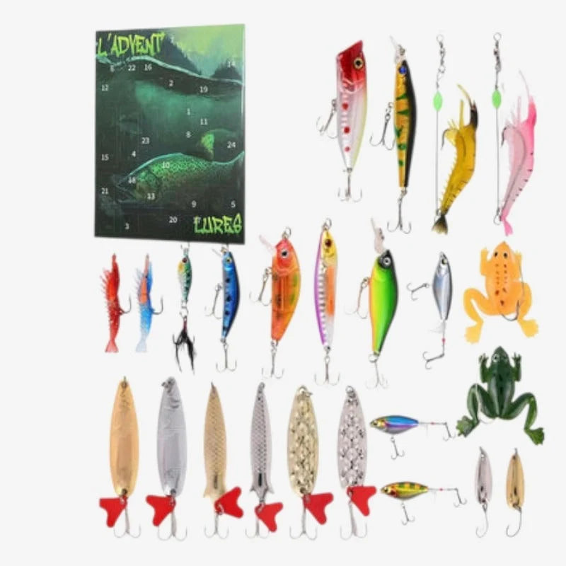 Fishing-Themed Advent Calendar with Organized Compartments | Perfect Indoor Gift for Fishing Enthusiasts 6