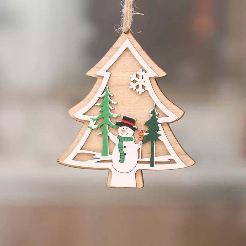 Holiday Decor Collection | Wooden Christmas Tree Ornament with Intricate Laser-Cut Design | Festive Christmas Tree Decoration for Seasonal Cheer 6