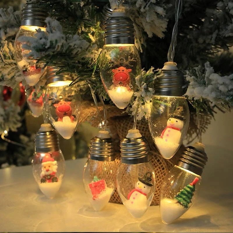 Holiday Glow | Christmas String Lights with Charming Icons | Battery-Powered for Festive Ambiance 0