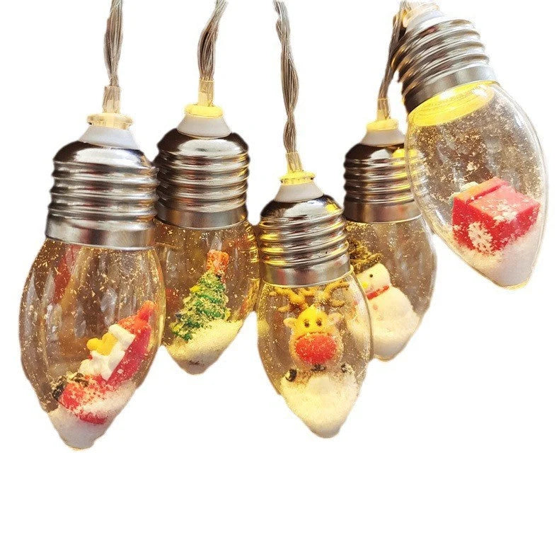 Holiday Glow | Christmas String Lights with Charming Icons | Battery-Powered for Festive Ambiance 3