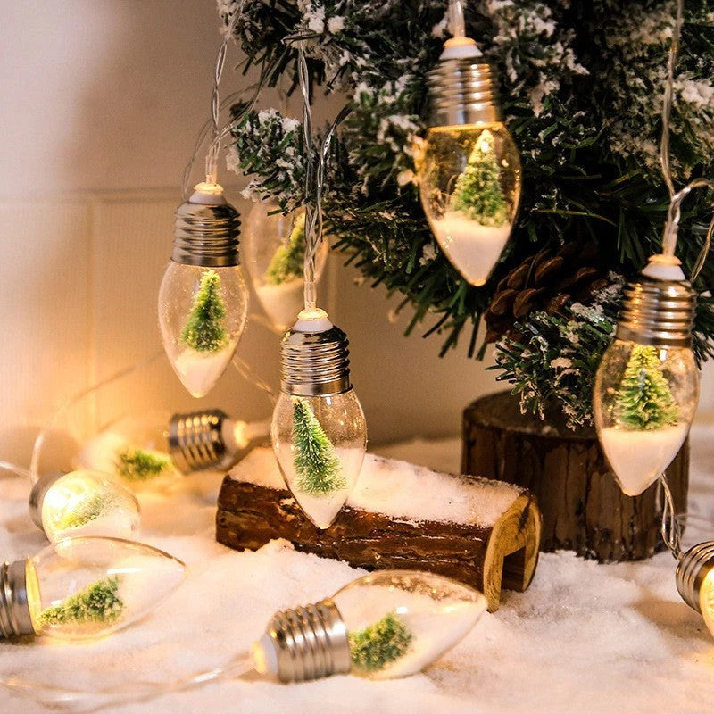 Holiday Glow | Christmas String Lights with Charming Icons | Battery-Powered for Festive Ambiance 4