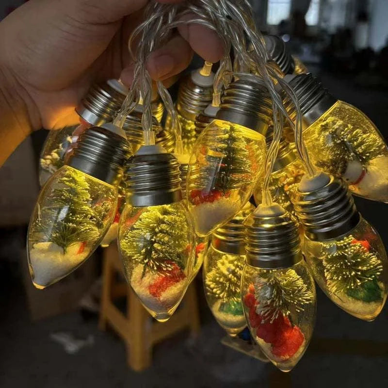 Holiday Glow | Christmas String Lights with Charming Icons | Battery-Powered for Festive Ambiance 5