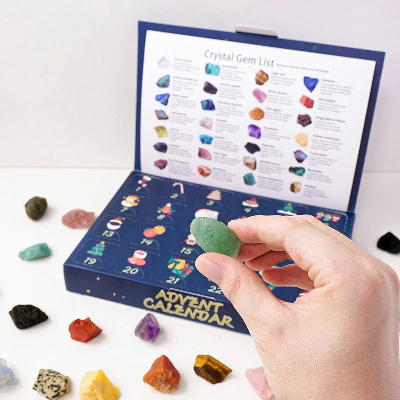 Holiday Stone | Advent Calendar with 24 Unique Crystals | Daily Surprises for Crystal Enthusiasts 4