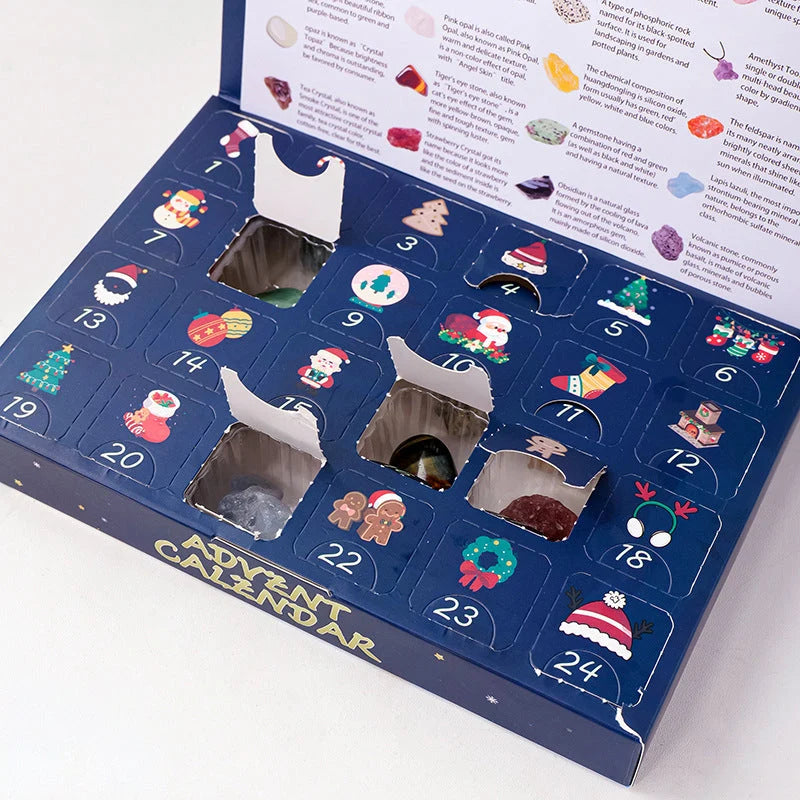 Holiday Stone | Advent Calendar with 24 Unique Crystals | Daily Surprises for Crystal Enthusiasts 5