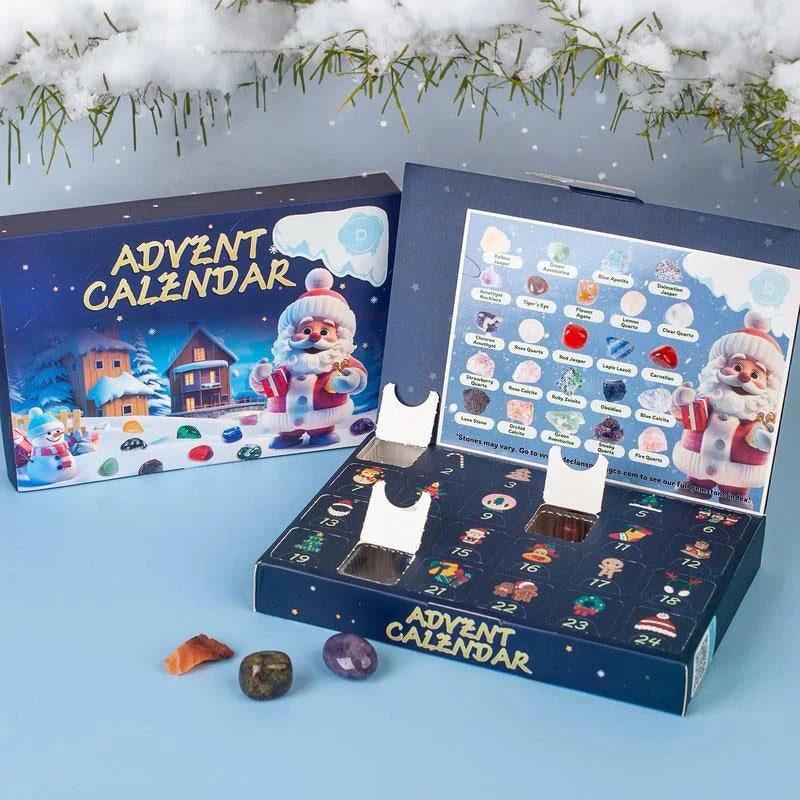 Holiday Stone | Advent Calendar with 24 Unique Crystals | Daily Surprises for Crystal Enthusiasts 8