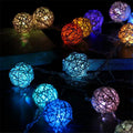 LED String Lights | Fairy Lights with Rattan Balls & 10 LEDs | Versatile Indoor Decoration for Cozy Ambiance 0