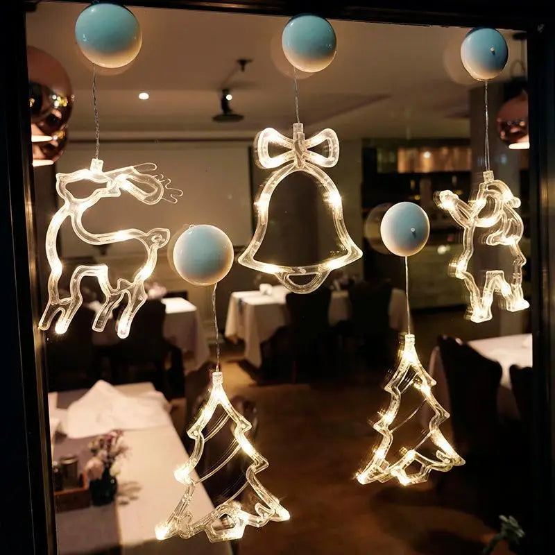 Luminova | Christmas Window Lights Decoration with Warm White Glow | Festive Motifs for Holiday Cheer 2
