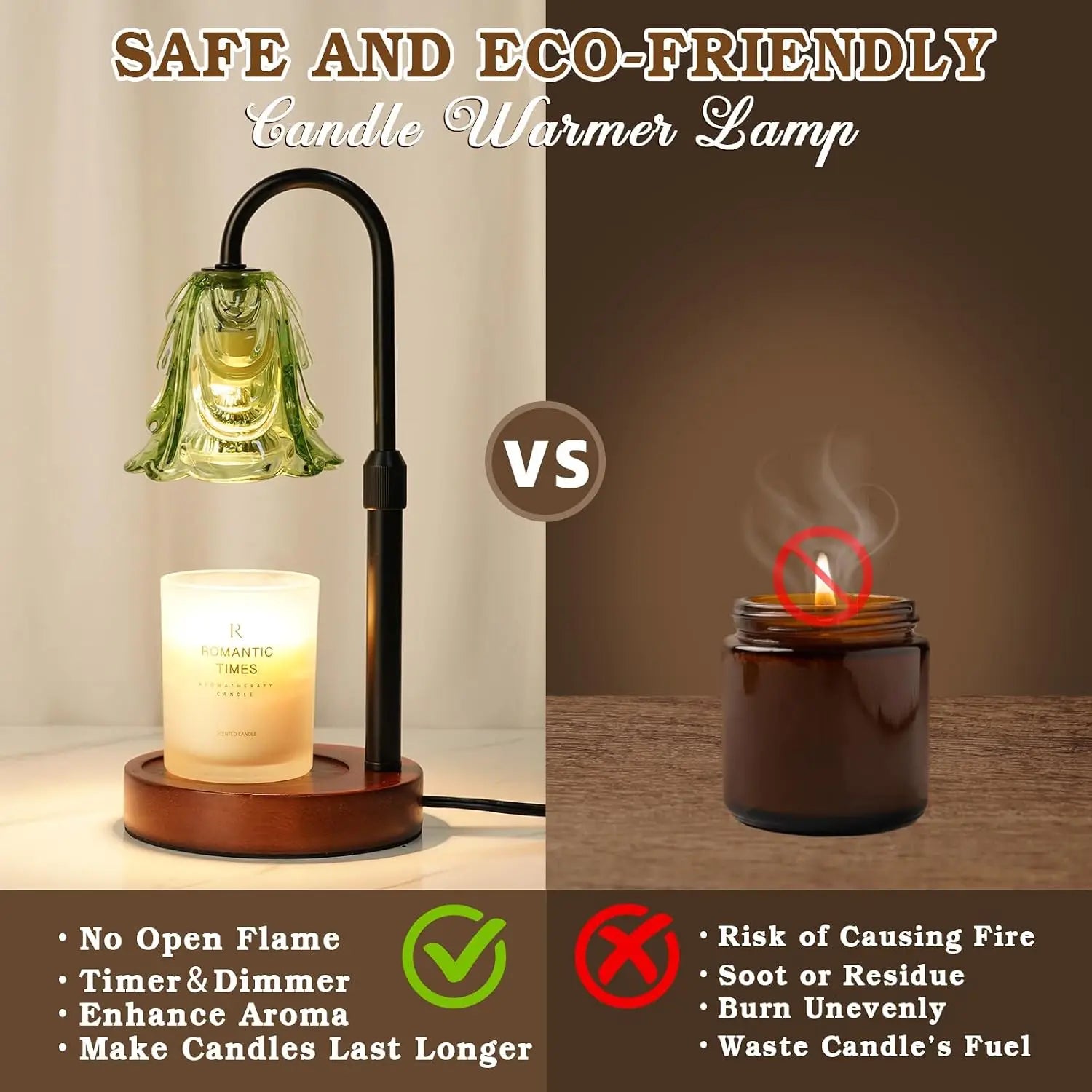 Elegant Adjustable Dimmable Candle Warmer Lamp 3