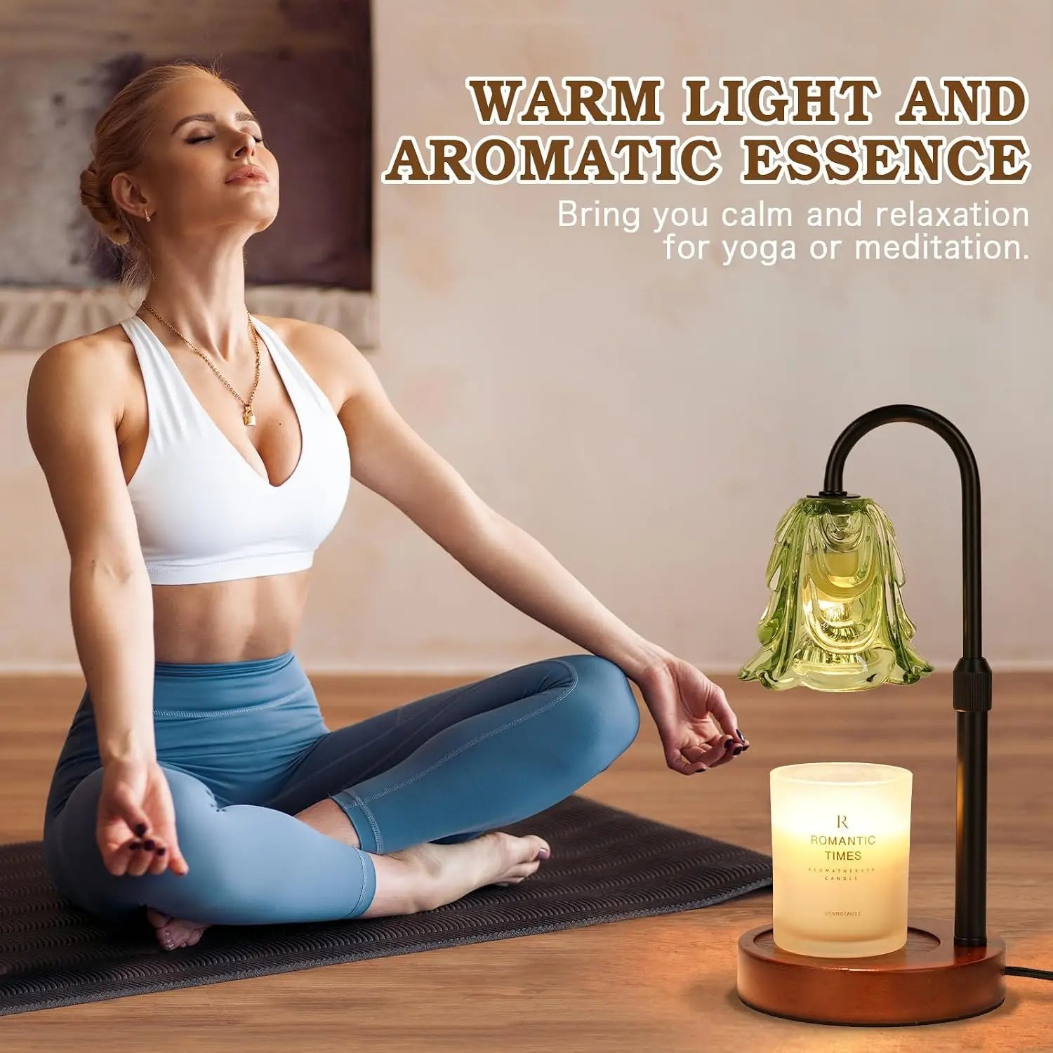 Elegant Adjustable Dimmable Candle Warmer Lamp 4