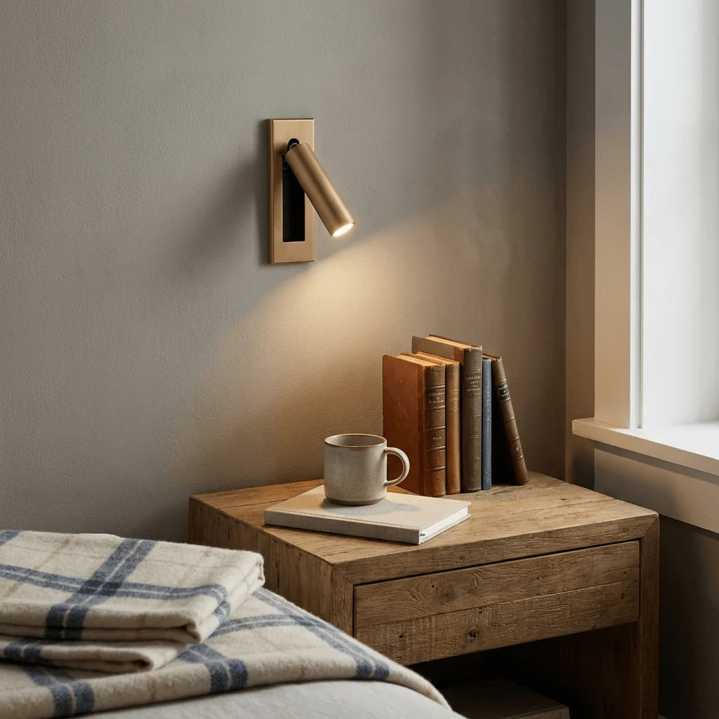 Modern Embedded Bedside Sconce with Adjustable Lighting | Space-Saving Design for Cozy Ambiance 2
