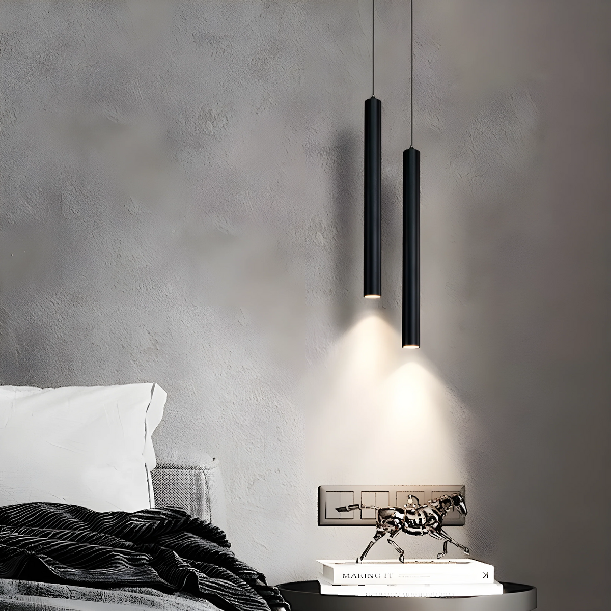 Modern Nordic | Kitchen Pendant Lighting with Dual-Head Design | Sleek Glass Hanging Lights for Elegant Dining Illumination 1