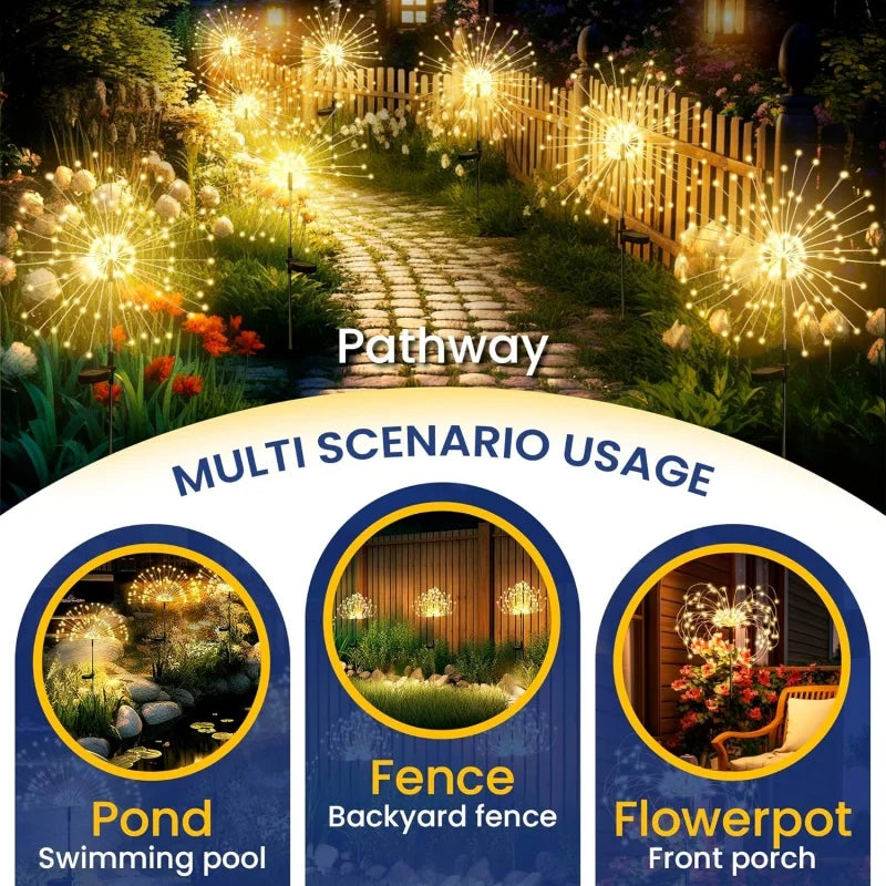 Outdoor Solar String Lights | 8 Lighting Modes & IP65 Waterproof Design for Enchanting Garden Decor 1