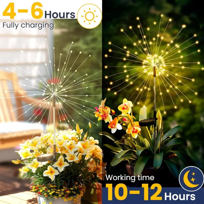 Outdoor Solar String Lights | 8 Lighting Modes & IP65 Waterproof Design for Enchanting Garden Decor 2