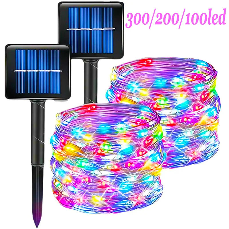 Outdoor Solar String Lights | 8 Modes LED Fairy Lights with Waterproof Design | Perfect for Garden and Party Decor 0