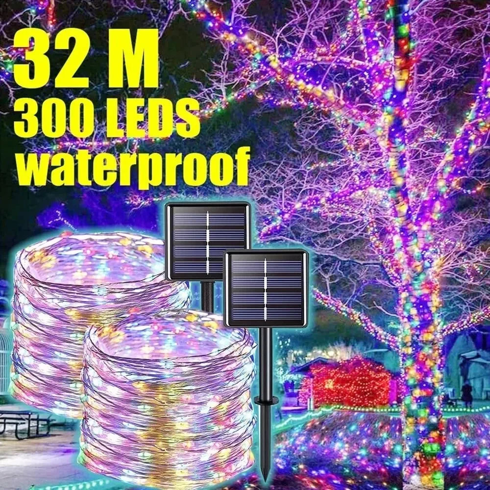 Outdoor Solar String Lights | 8 Modes LED Fairy Lights with Waterproof Design | Perfect for Garden and Party Decor 1