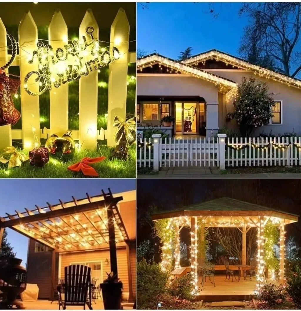 Outdoor Solar String Lights | 8 Modes LED Fairy Lights with Waterproof Design | Perfect for Garden and Party Decor 5