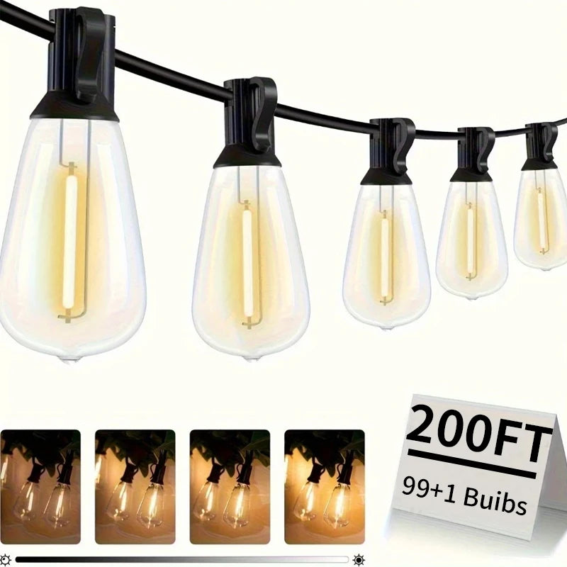 Outdoor String Lights | Waterproof LED Patio Lights with Shatterproof Bulbs | Perfect for Cozy Backyard Ambiance 6