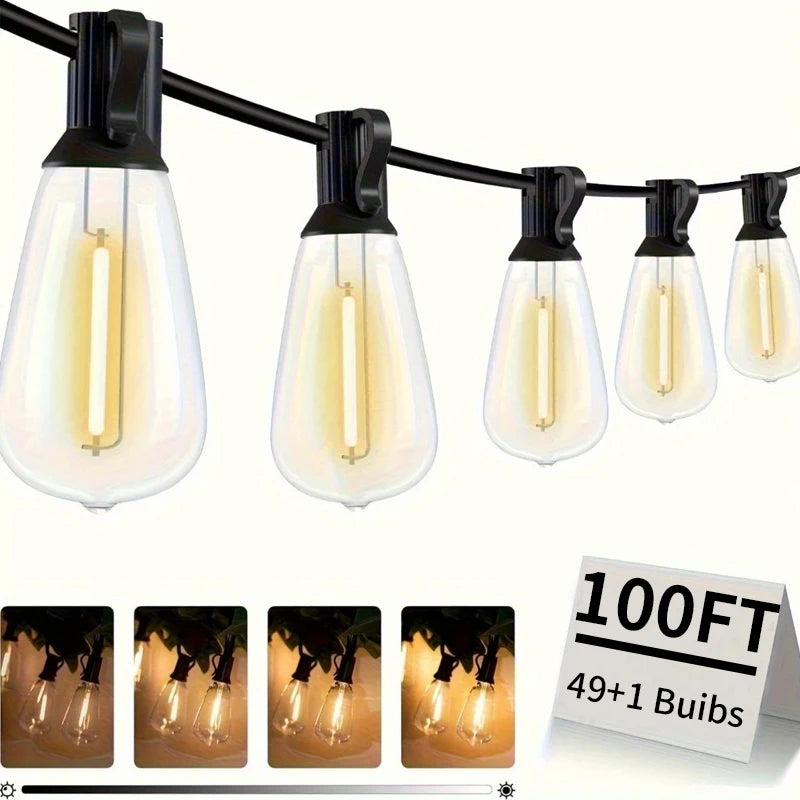 Outdoor String Lights | Waterproof LED Patio Lights with Shatterproof Bulbs | Perfect for Cozy Backyard Ambiance 7