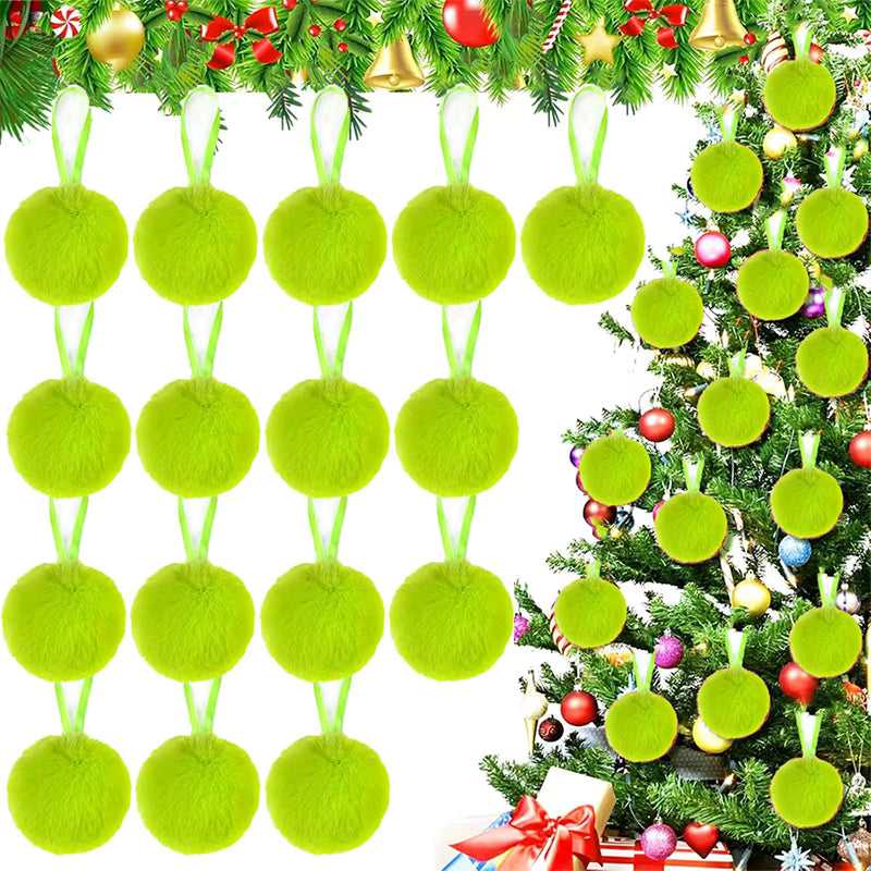 Plush Christmas Ball Ornaments | 6cm Soft Decorations for Festive Cheer 7