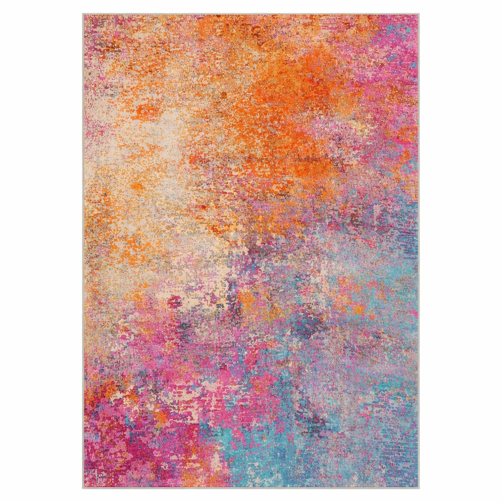 Vivian Abstract Washable Rug