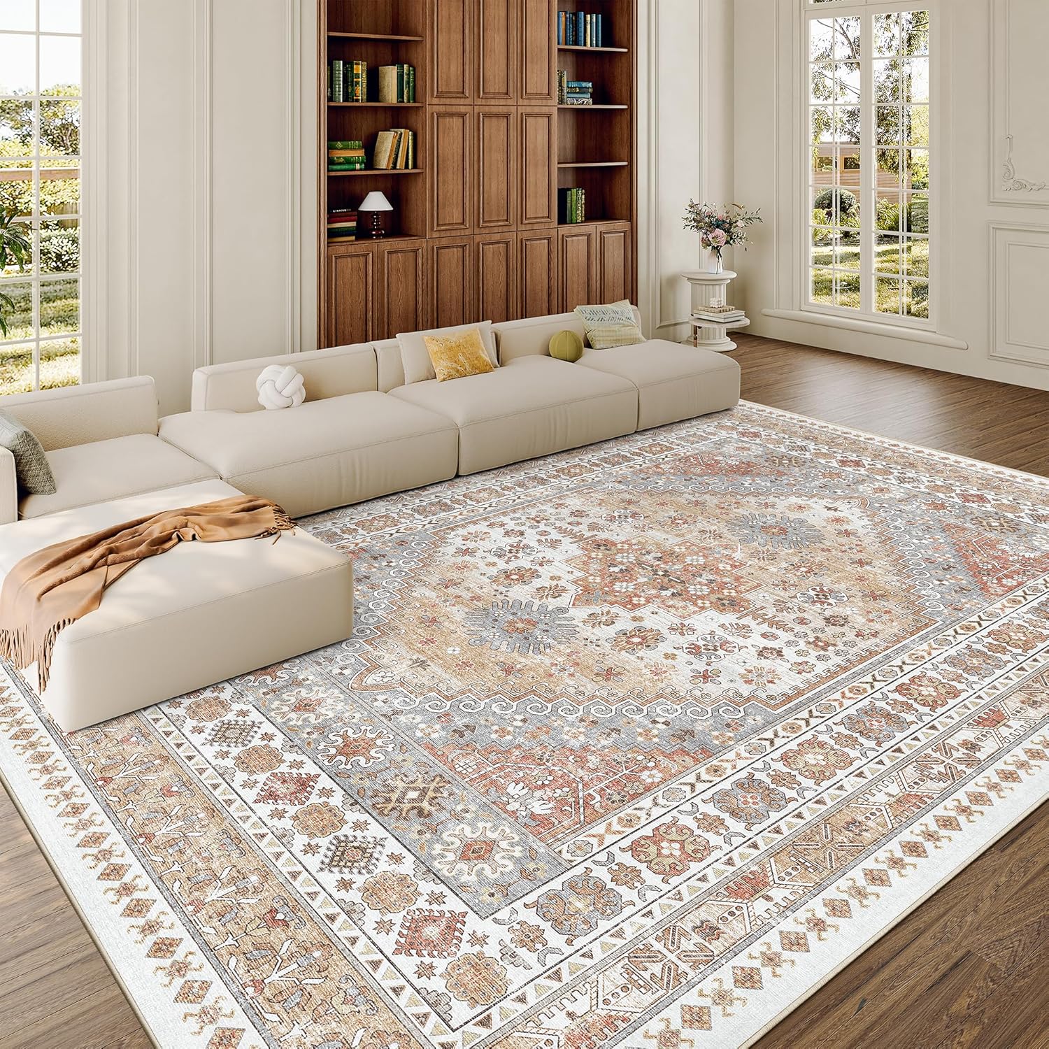 Sahara Blush Vintage Medallion Rug