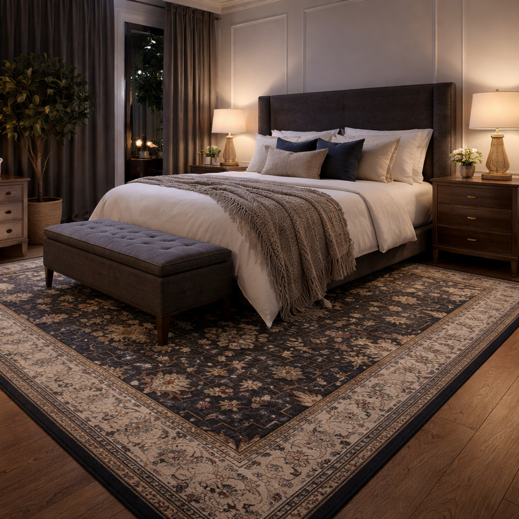 Ashford Vintage Medallion - Washable Area Rug