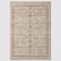Taupe Vintage Washable Area Rug – Traditional Distressed Non-Slip Persian Style Rug
