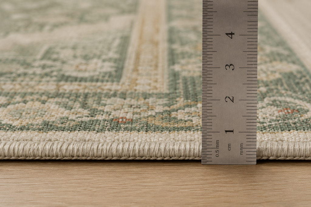 Vintage Sage Green Persian Medallion Washable Area Rug for Living Room, Bedroom & Dining Room – Soft Non-Slip Low Pile Carpet