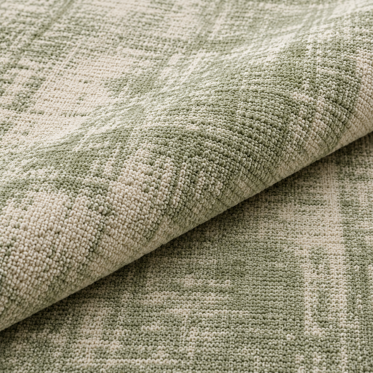 Modern Sage Green Abstract Washable Area Rug for Living Room, Bedroom & Dining Room | Soft Non-Slip Low Pile Carpet