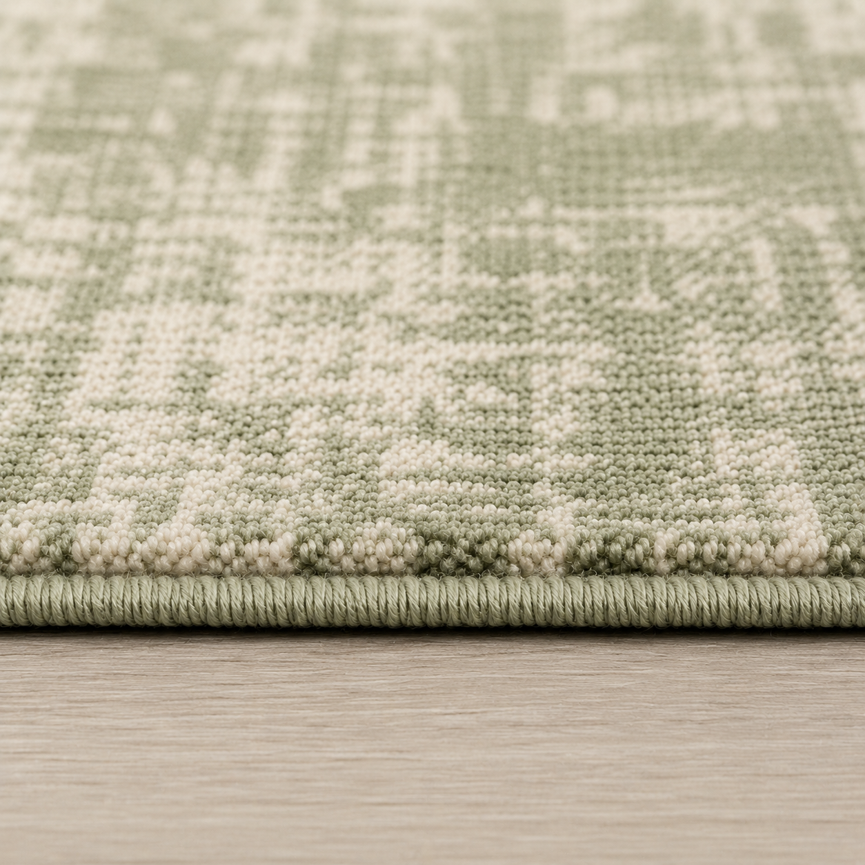 Modern Sage Green Abstract Washable Area Rug for Living Room, Bedroom & Dining Room | Soft Non-Slip Low Pile Carpet