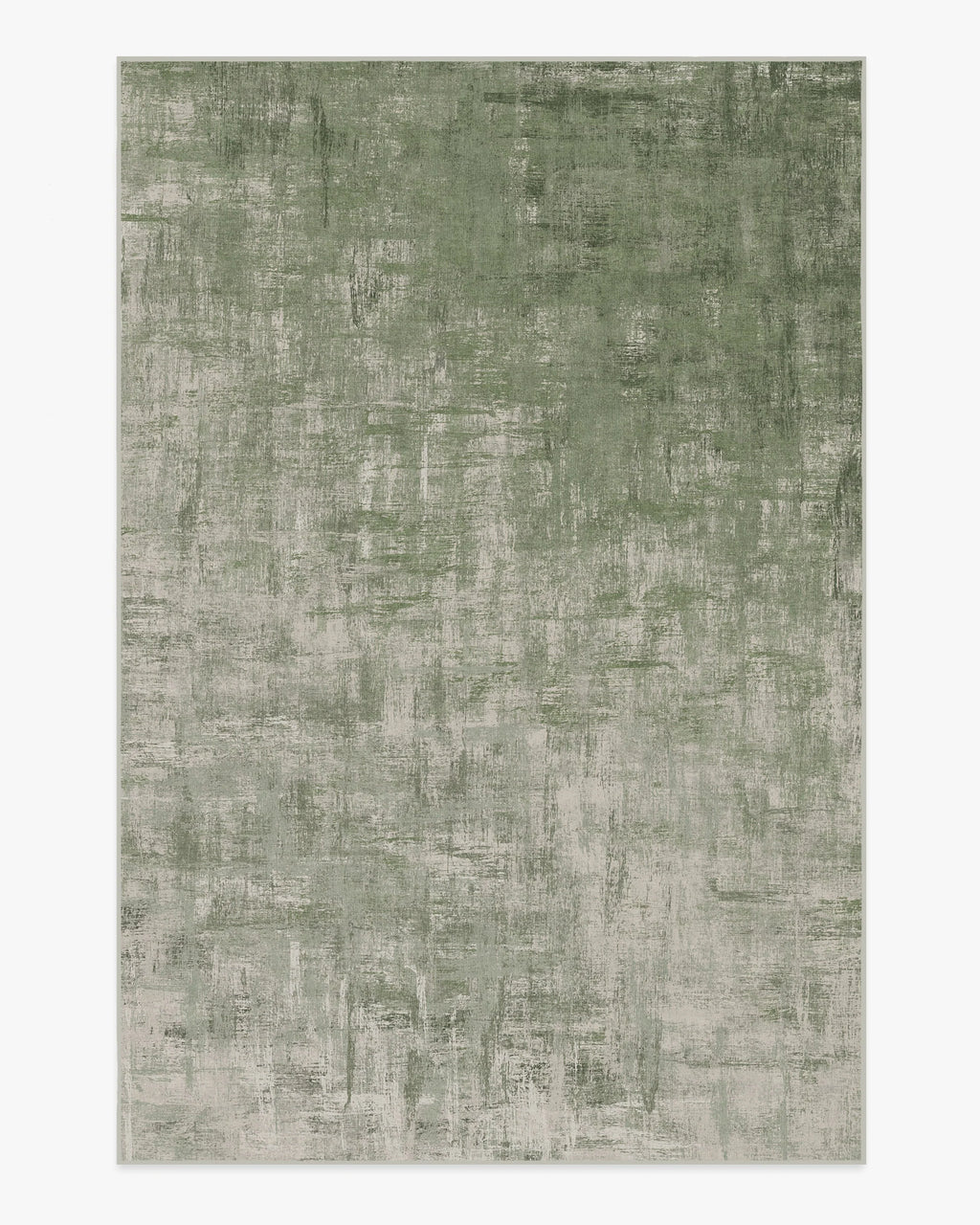 Modern Sage Green Abstract Washable Area Rug for Living Room, Bedroom & Dining Room | Soft Non-Slip Low Pile Carpet