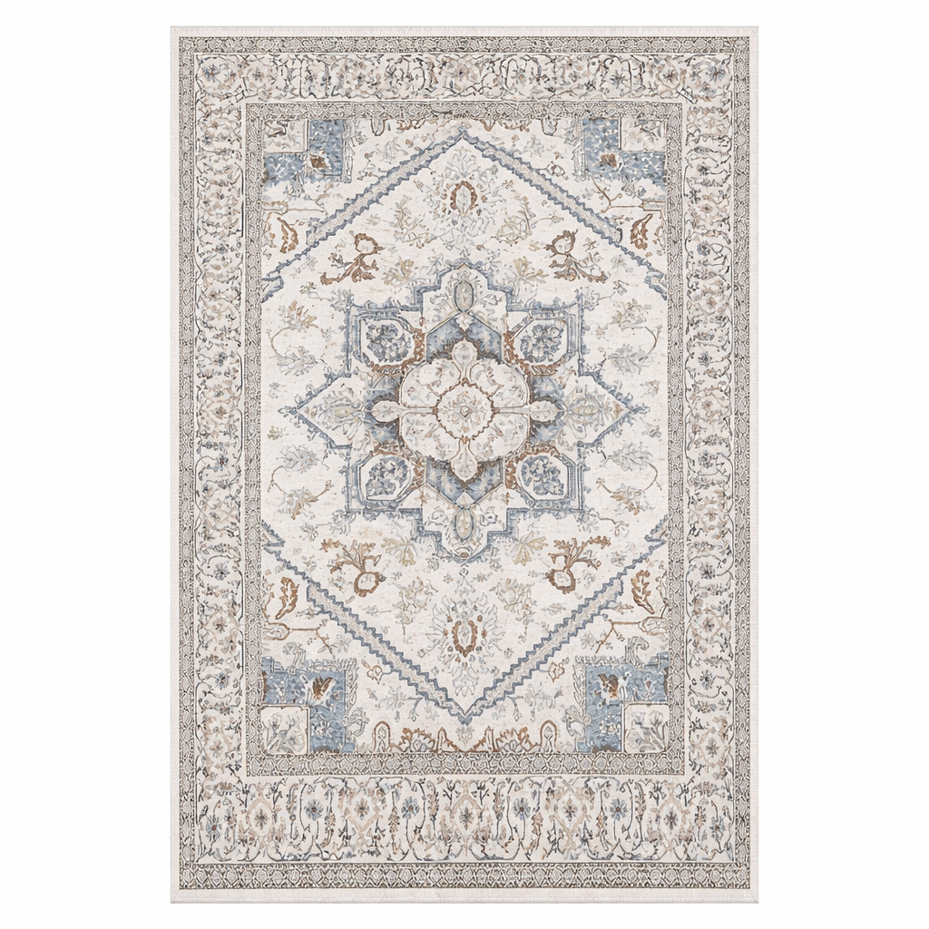 Aurelian Medallion Washable Area Rug