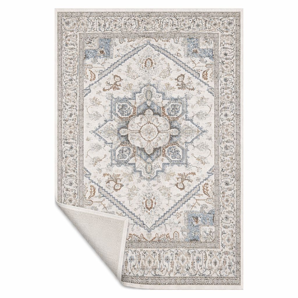 Aurelian Medallion Washable Area Rug