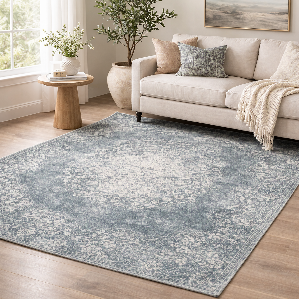 Seranova Vintage Distressed Persian Style Washable Area Rug