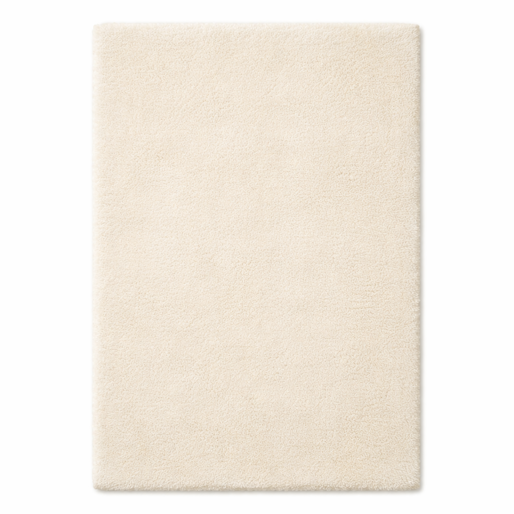 Alora Ivory Plush Shag – Soft Thick Pile Rug