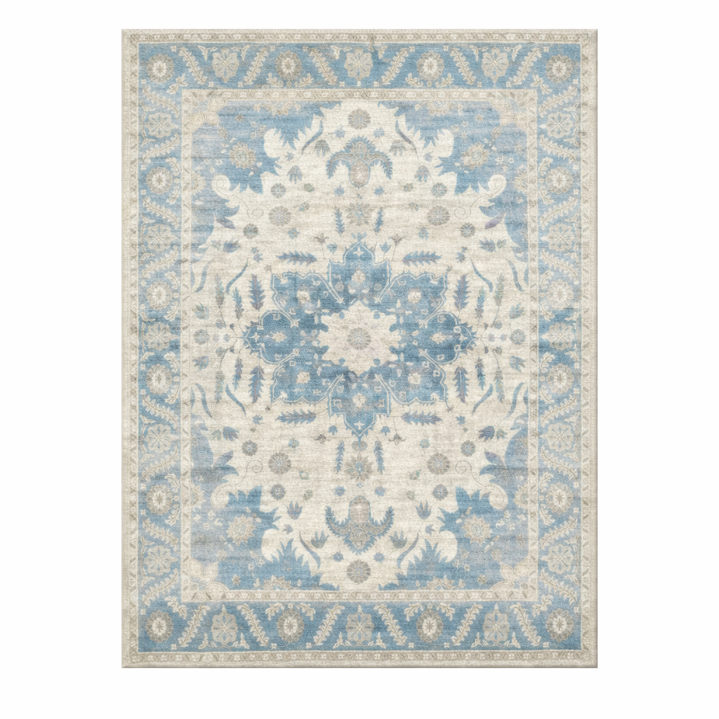 Azure Medallion Heritage Rug