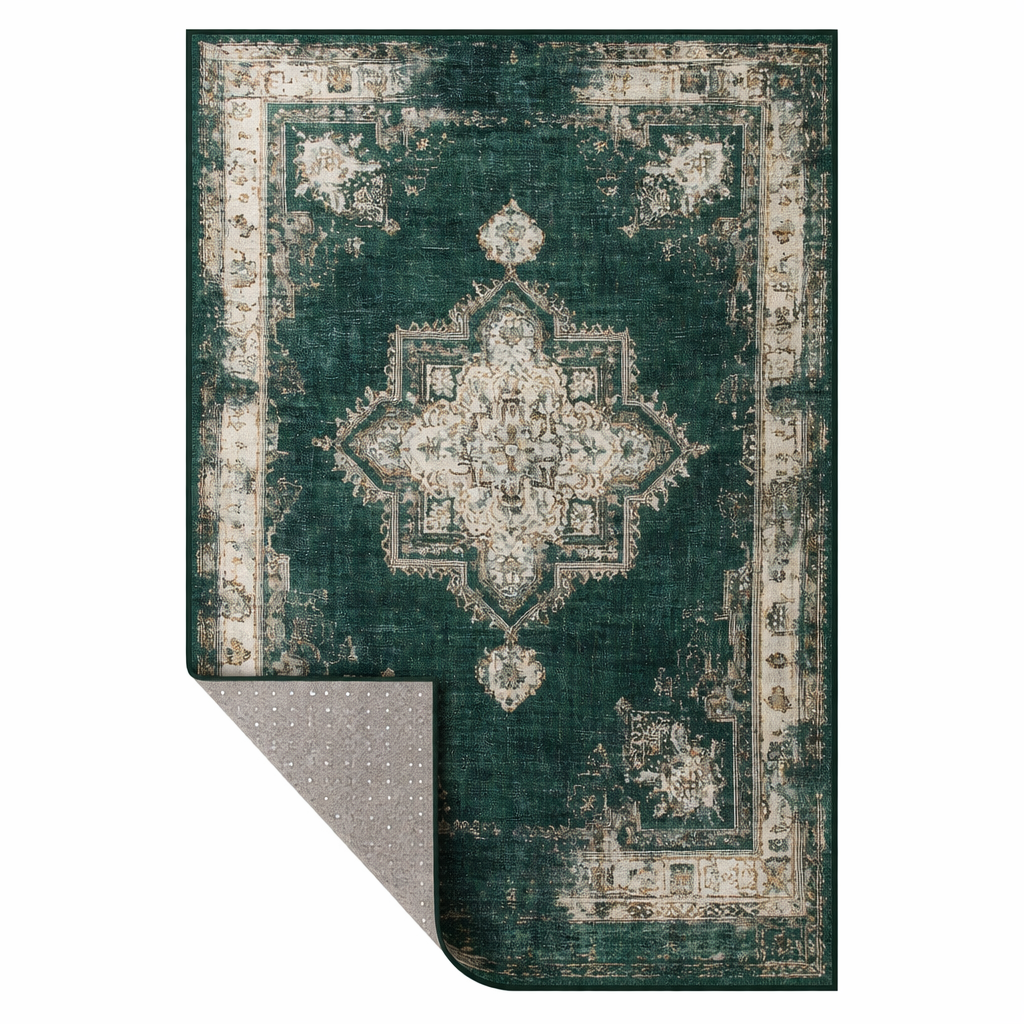 Emeraldcolour Rug Emerald Medallion Heritage Rug – RugsLoom