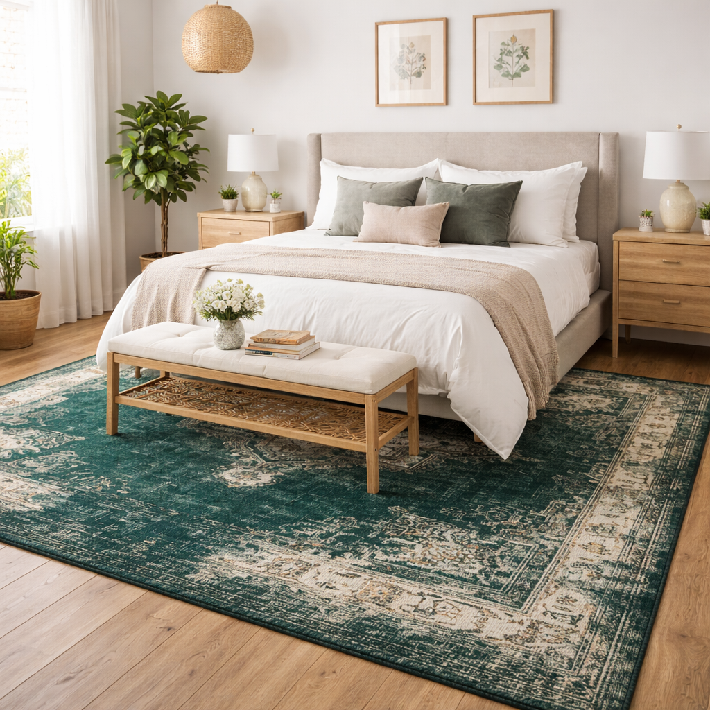 Emerald Medallion Heritage Rug