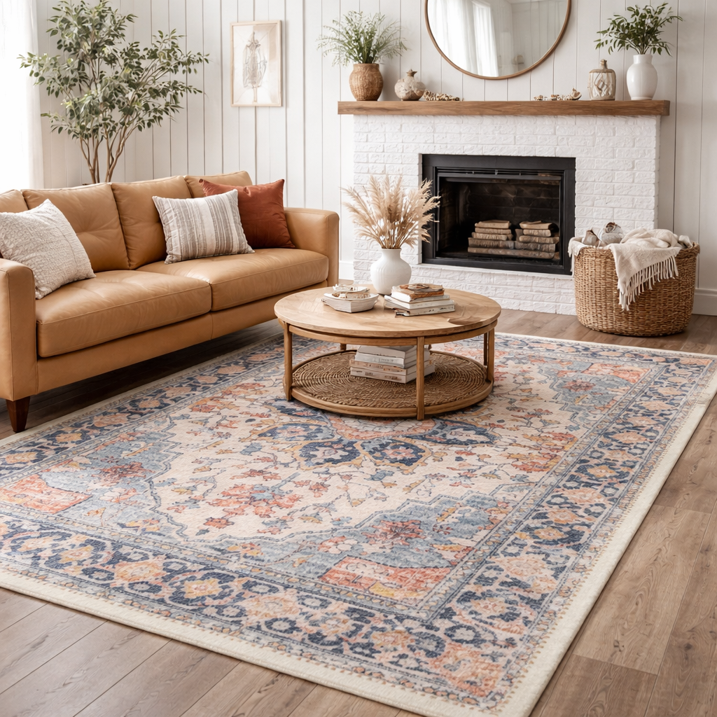 Aegean Medallion Vintage style Rug
