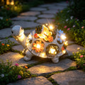 Solar Garden Statues | Tortoise Lawn Ornament with 7 LED Lights | Charming Outdoor Decor for Unique Garden Aesthetic 0