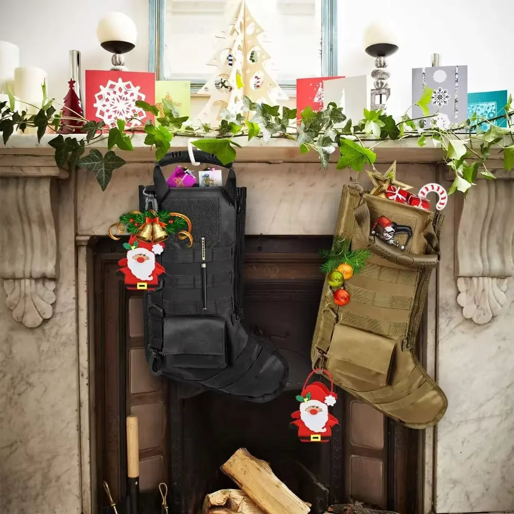 Tactical Utility Stocking Pouch | Durable Nylon Design for Efficient Holiday Storage 2