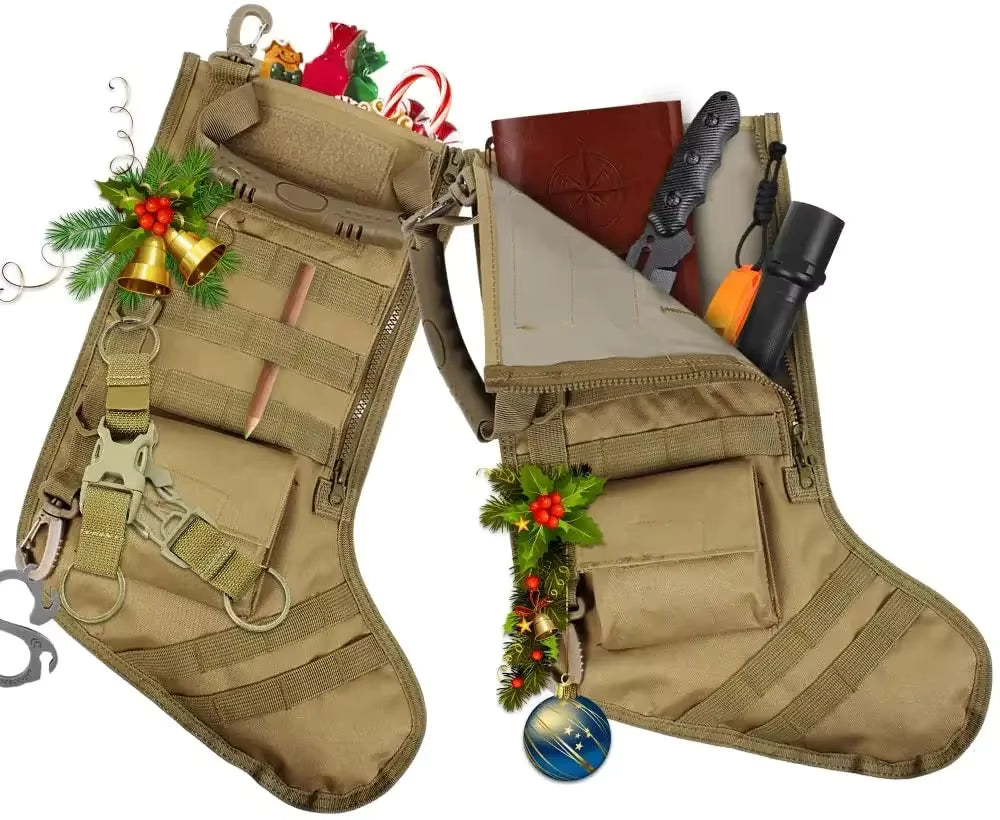 Tactical Utility Stocking Pouch | Durable Nylon Design for Efficient Holiday Storage 3