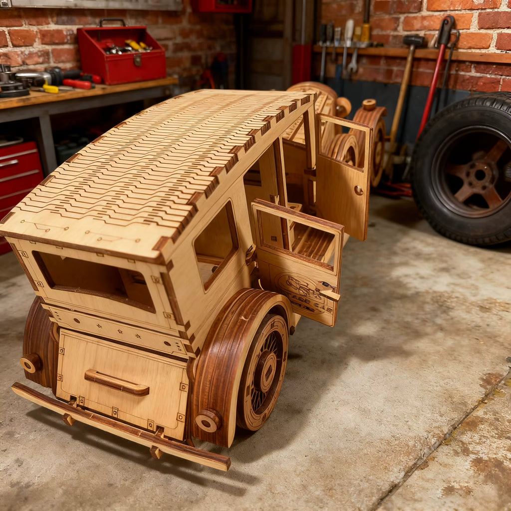 Vintage Car | 3D Wooden Puzzle Model with Exquisite Design | Engaging Fun for Teens and Adults 1