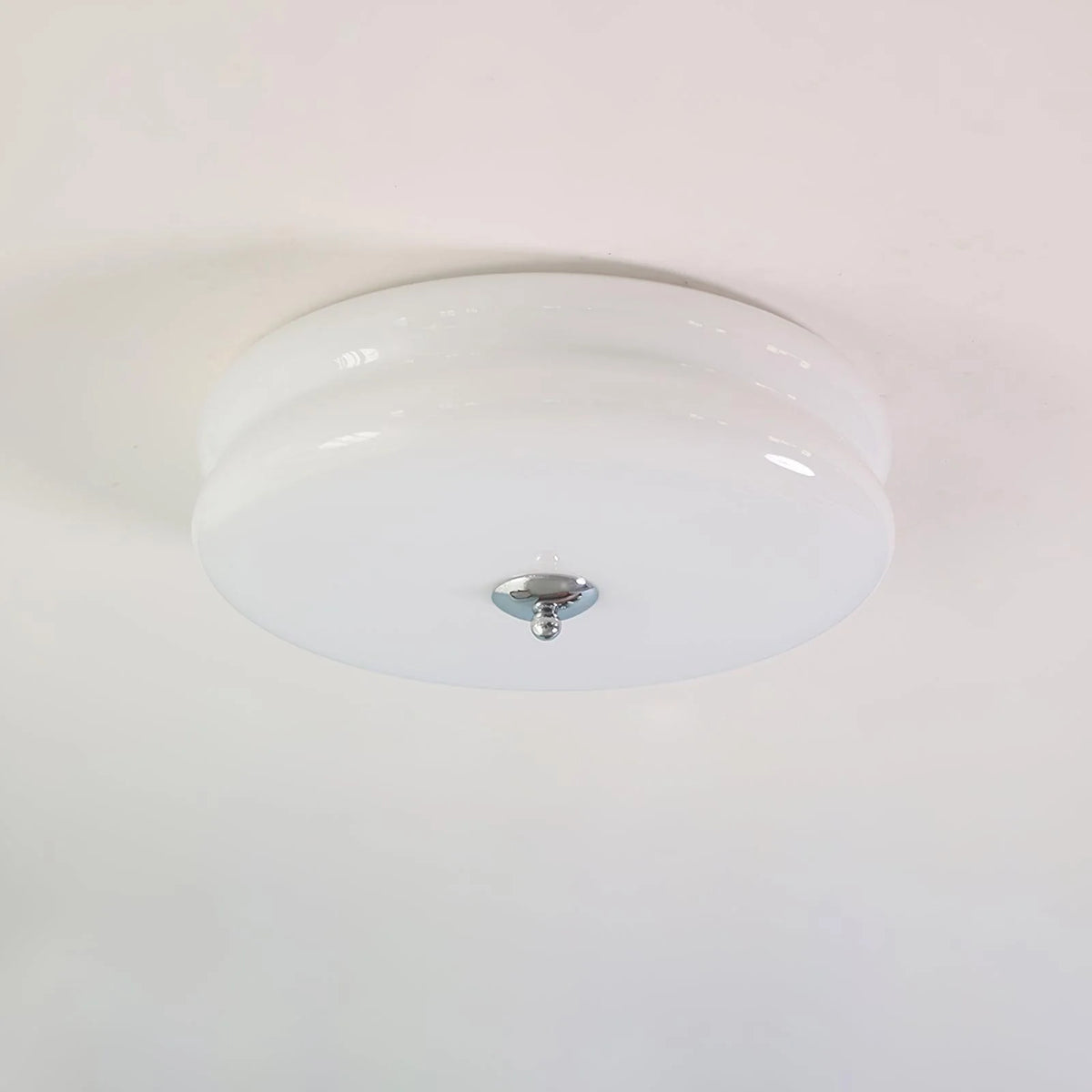 Vintage Flush Mount Ceiling Light with Elegant Glass Shade | Art Deco Design for Stylish Home Decor 10