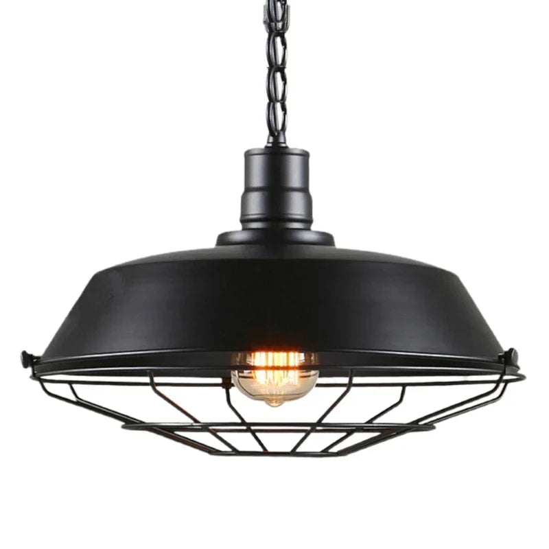 Vintage Loft | Black Pendant Light with Custom Finish | Industrial Hanging Lights for Kitchen and Home Decor 6
