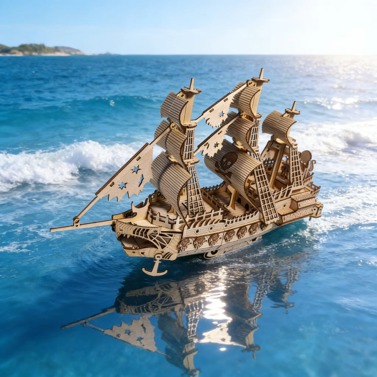 Wooden 3D Puzzle Model Kit with Easy Assembly & Intricate Design for Home Decor 0