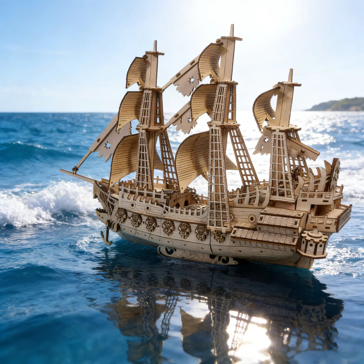 Wooden 3D Puzzle Model Kit with Easy Assembly & Intricate Design for Home Decor 1