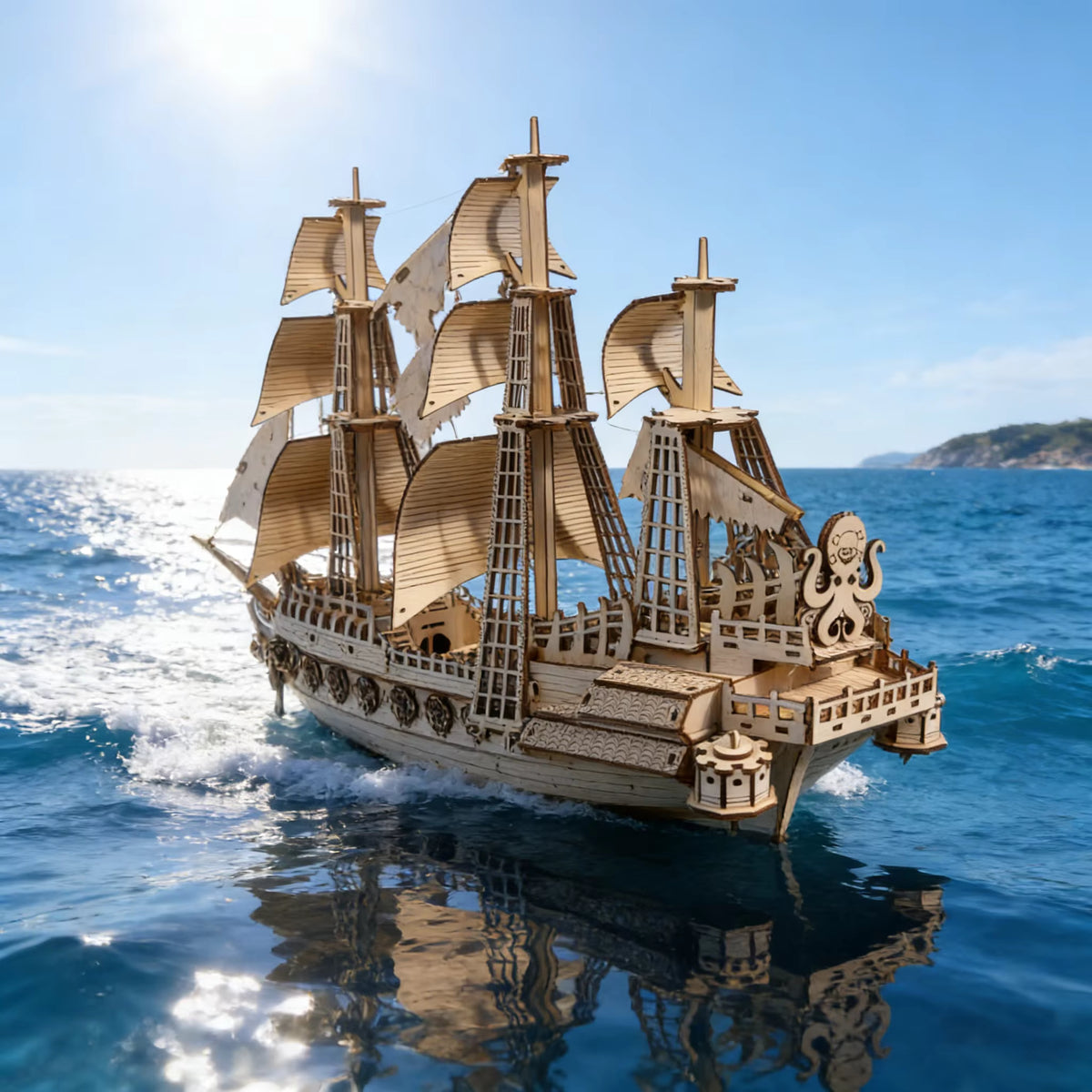 Wooden 3D Puzzle Model Kit with Easy Assembly & Intricate Design for Home Decor 2