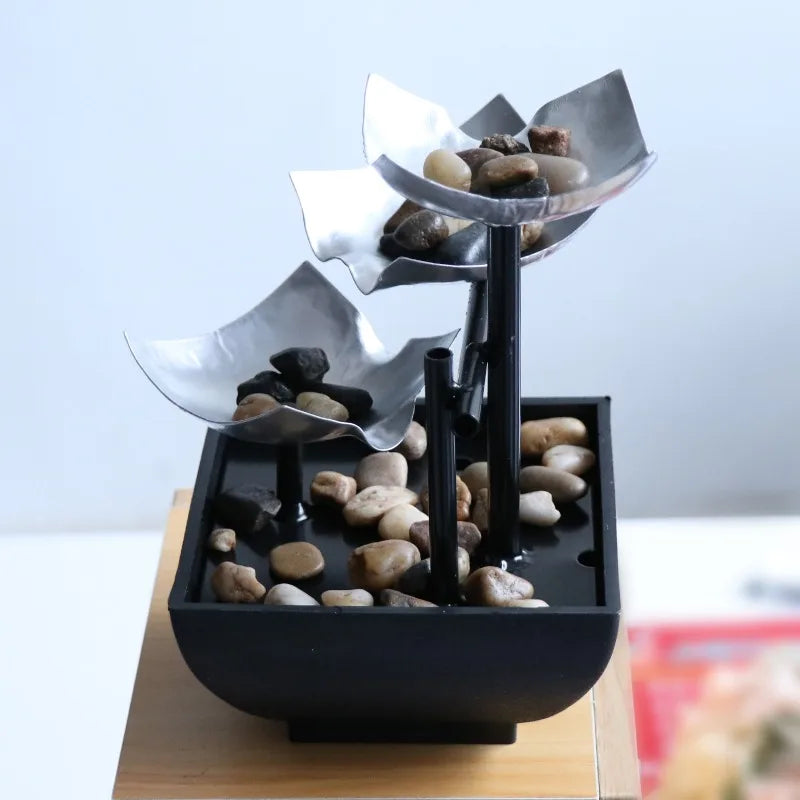 Indoor Water Fountain with Elegant Flowing Design | Tranquil Indoor Water Feature for Home and Office 1